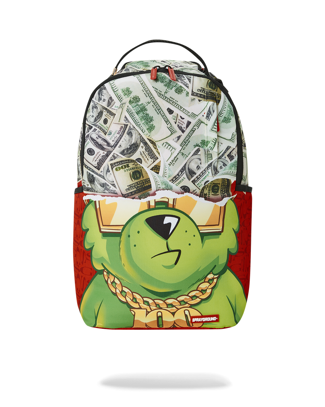 Money hot sale in backpack