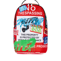 NO TRESSPASSING TRASH DLXSR BACKPACK