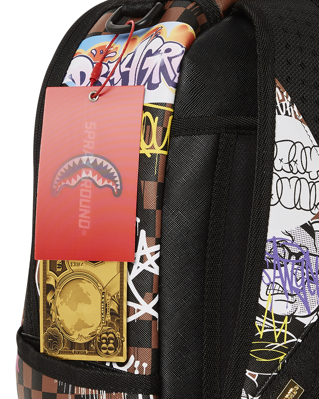 Sprayground Tagged Up Sharks In Paris DLXSV Backpack B5119 – I-Max Fashions