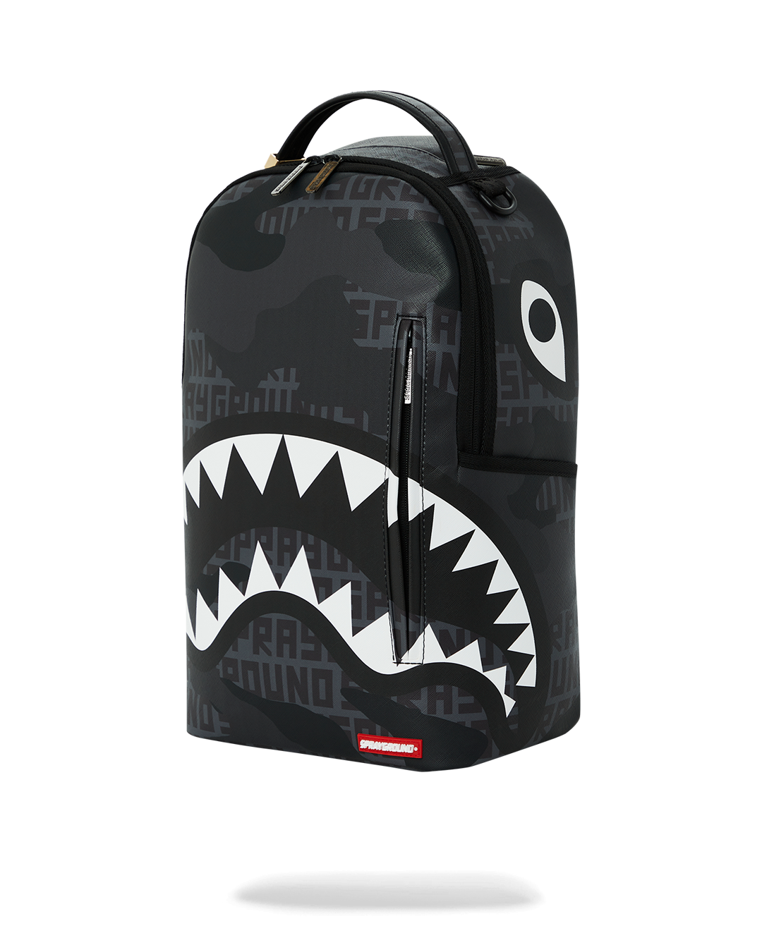 All black sprayground backpack cheap