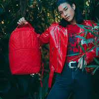 RED RIVIERA DLX BACKPACK - spraygroundgcc