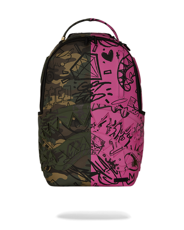 SPLIT PINK AND CAMO DLXSV BACKPACK