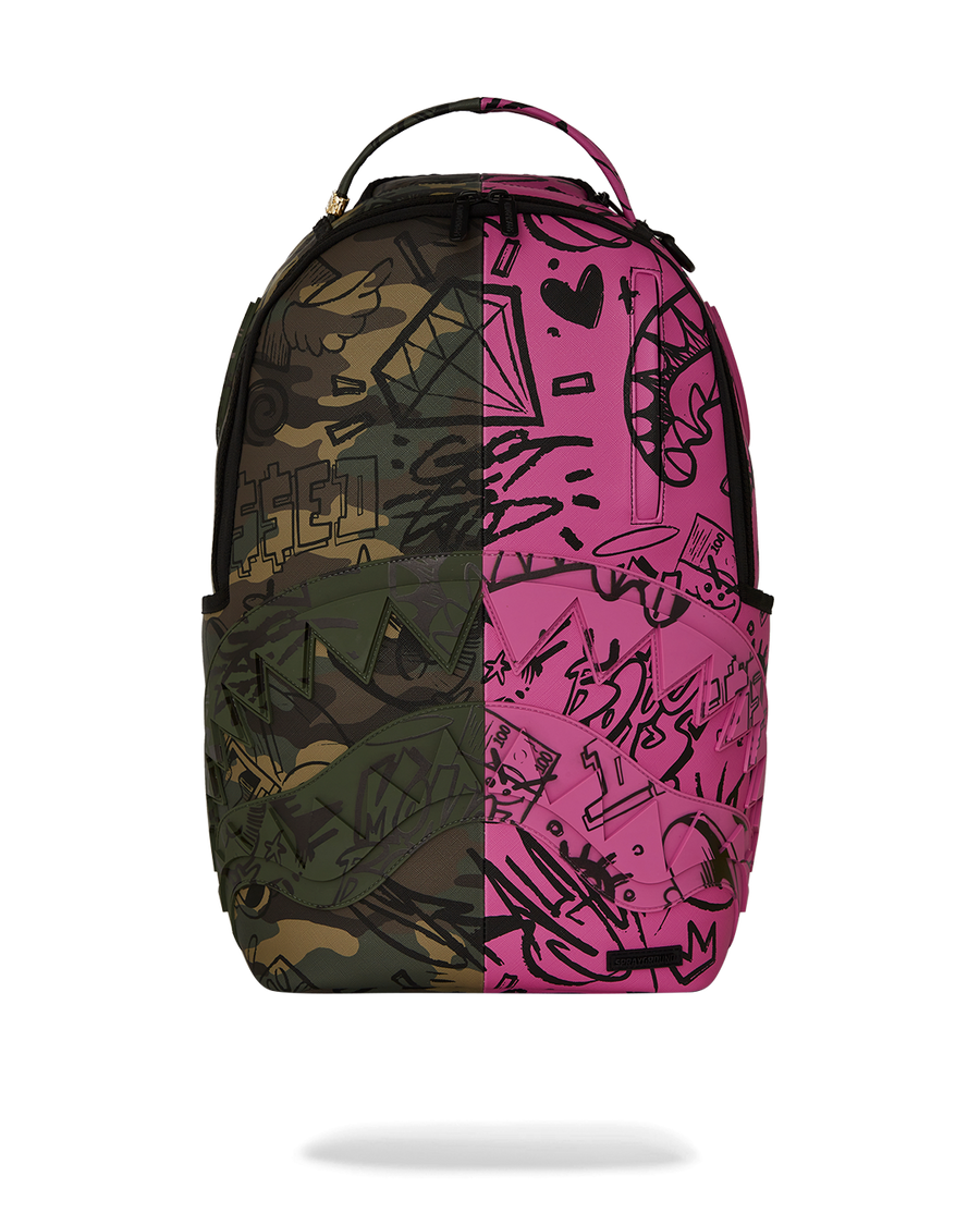 SPLIT PINK AND CAMO DLXSV BACKPACK