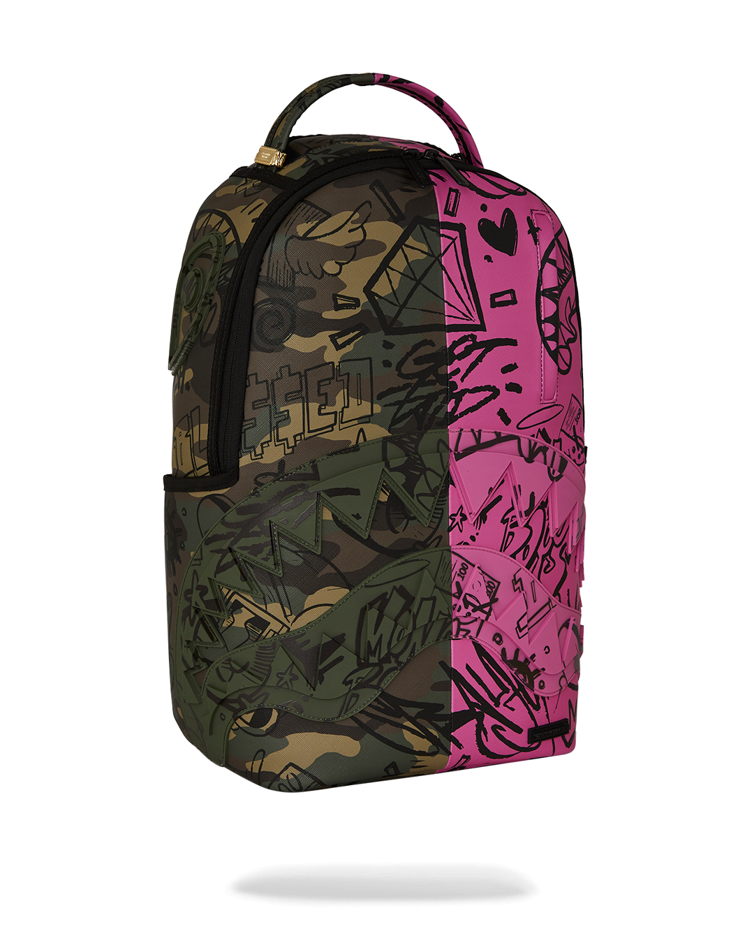 SPLIT PINK AND CAMO DLXSV BACKPACK
