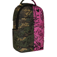SPLIT PINK AND CAMO DLXSV BACKPACK