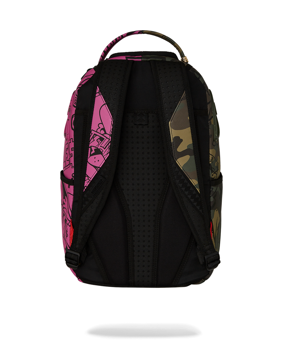SPLIT PINK AND CAMO DLXSV BACKPACK