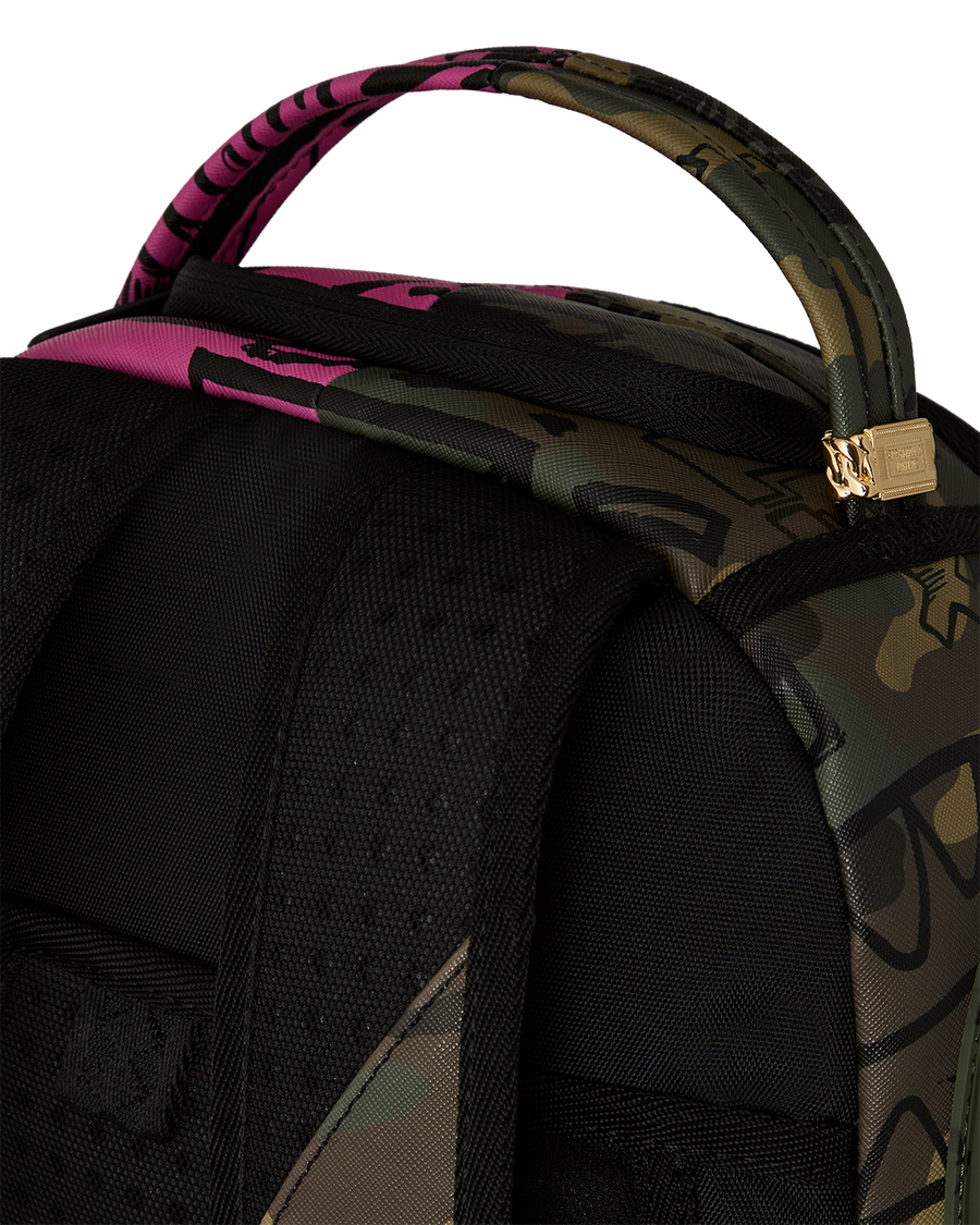 SPLIT PINK AND CAMO DLXSV BACKPACK