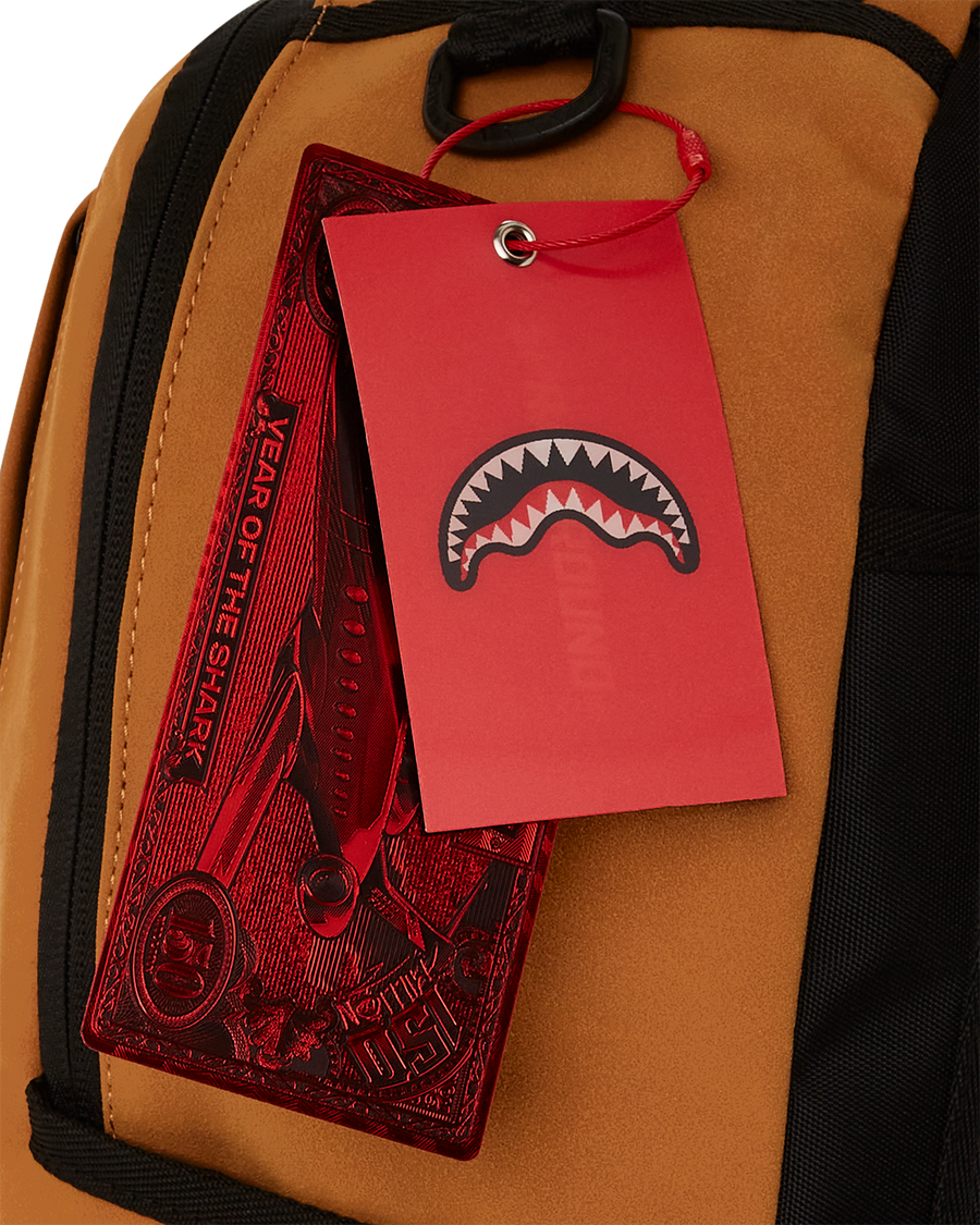 SHARK CENTRAL DLX-FAUX SUEDE BACKPACK