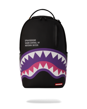 SHARK CENTRAL PURPLE DLXSV BACKPACK - spraygroundgcc