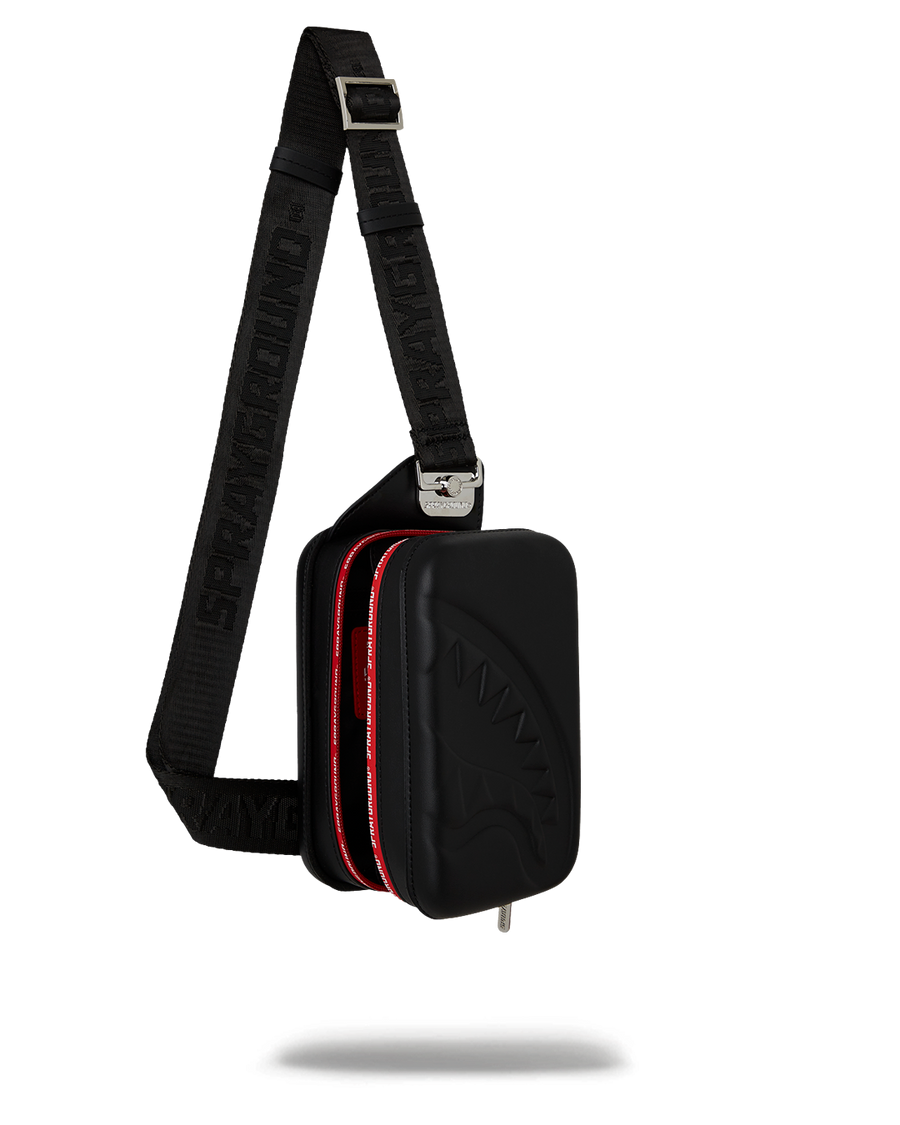 PRINTED ZIP SHARK EMBOSSED SLING