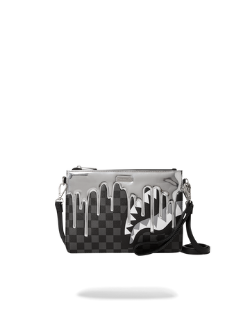 METALLIC DRIP SHARKS IN PARIS CLUTCH