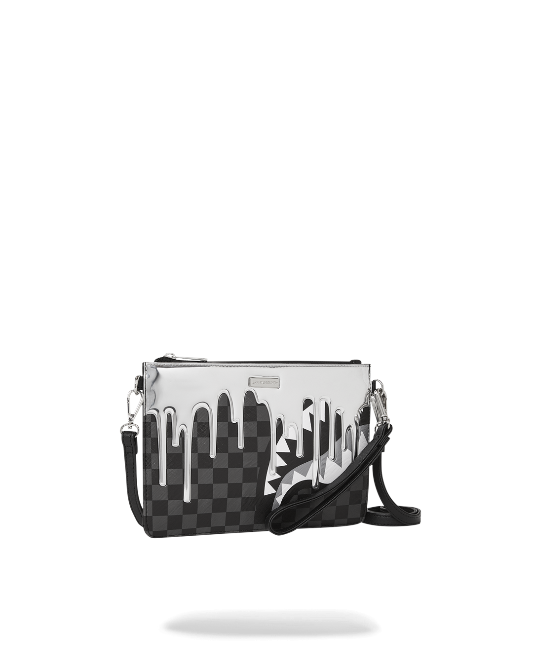 METALLIC DRIP SHARKS IN PARIS CLUTCH