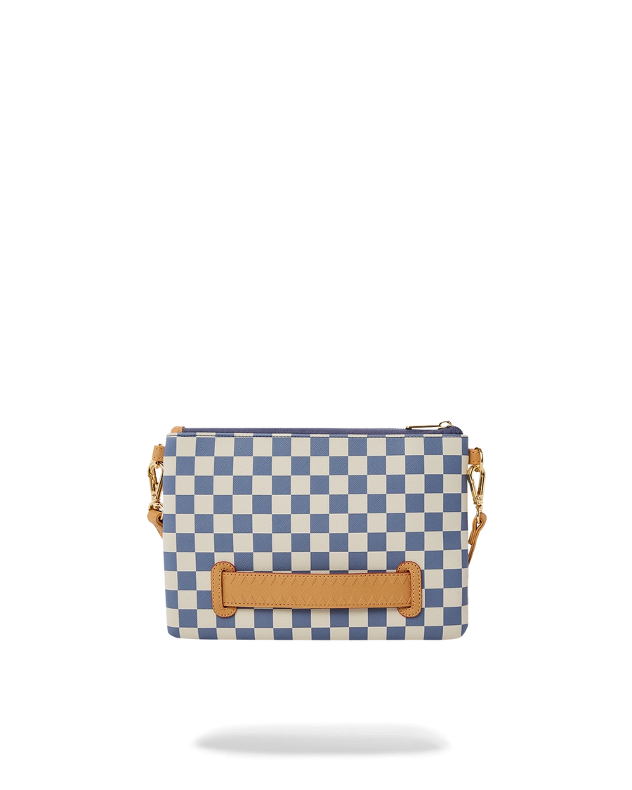 LETTER CHECKERS CLUTCH