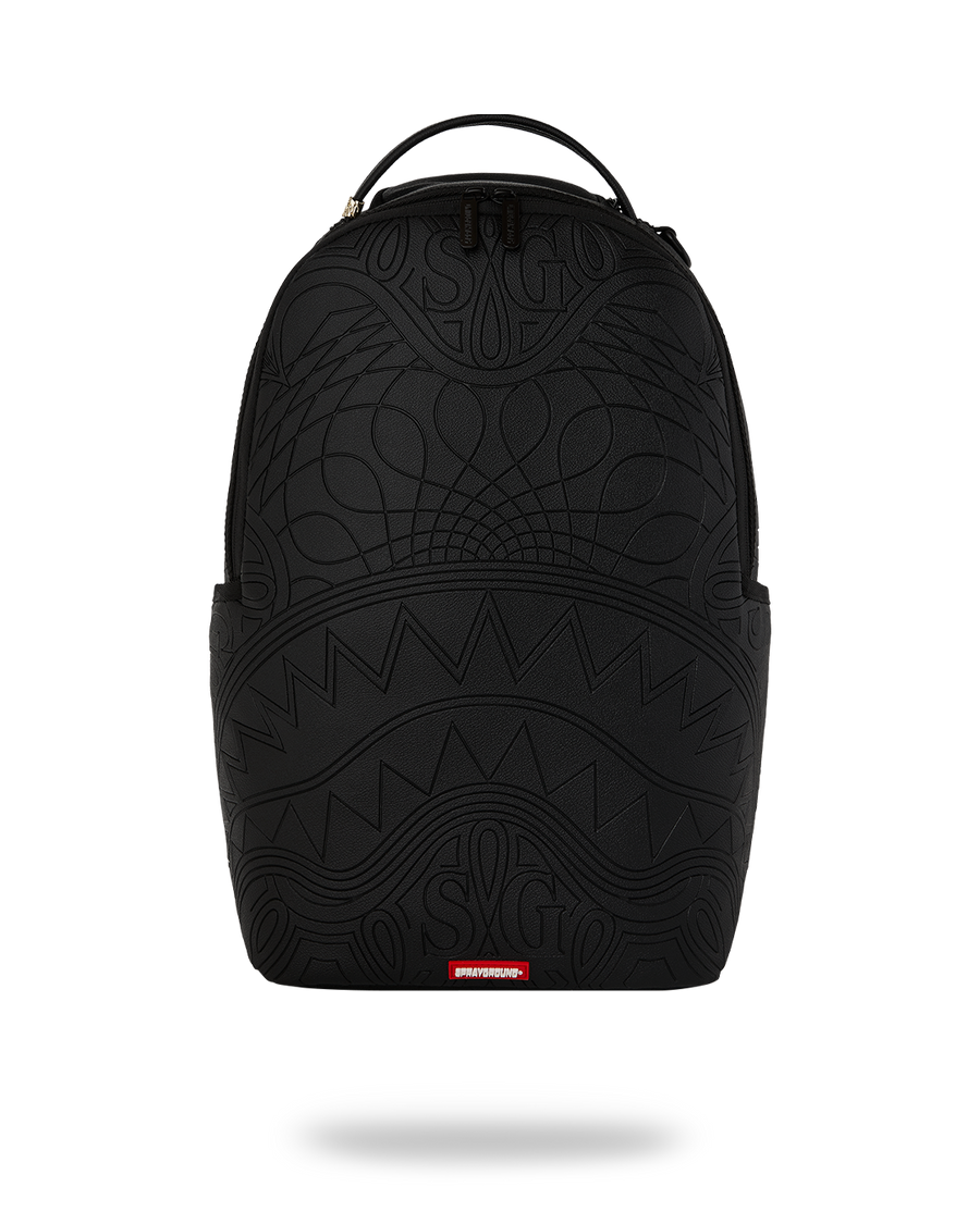 TONAL MONOGRAM EMBOSS SHARK BACKPACK