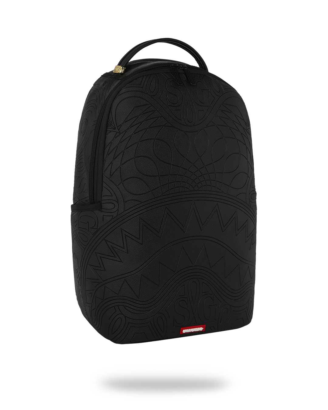 TONAL MONOGRAM EMBOSS SHARK BACKPACK