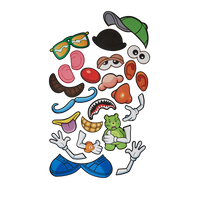 MR. POTATO HEAD VELCRO PATCHES  DLXSV BACKPACK