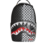 GREY CHECK SCRIBBLE SPLIT DLX BACKPACK