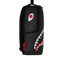 GREY CHECK SCRIBBLE SPLIT DLX BACKPACK