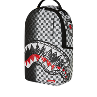 GREY CHECK SCRIBBLE SPLIT DLX BACKPACK