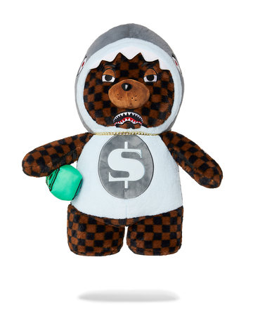 MONEY BEAR IN SHARK COSTUME BEAR BACKPACK