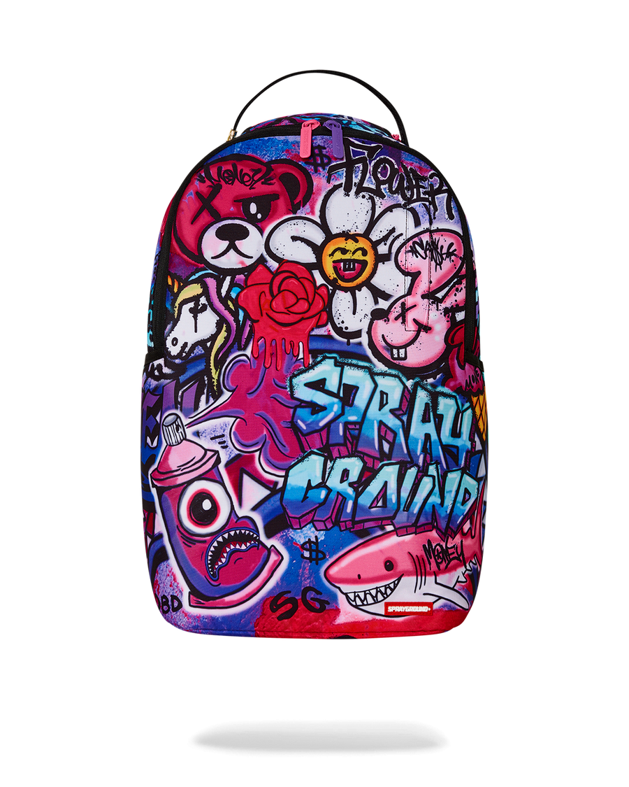 GIRLY GRAFFITI PRINT DLXR BACKPACK