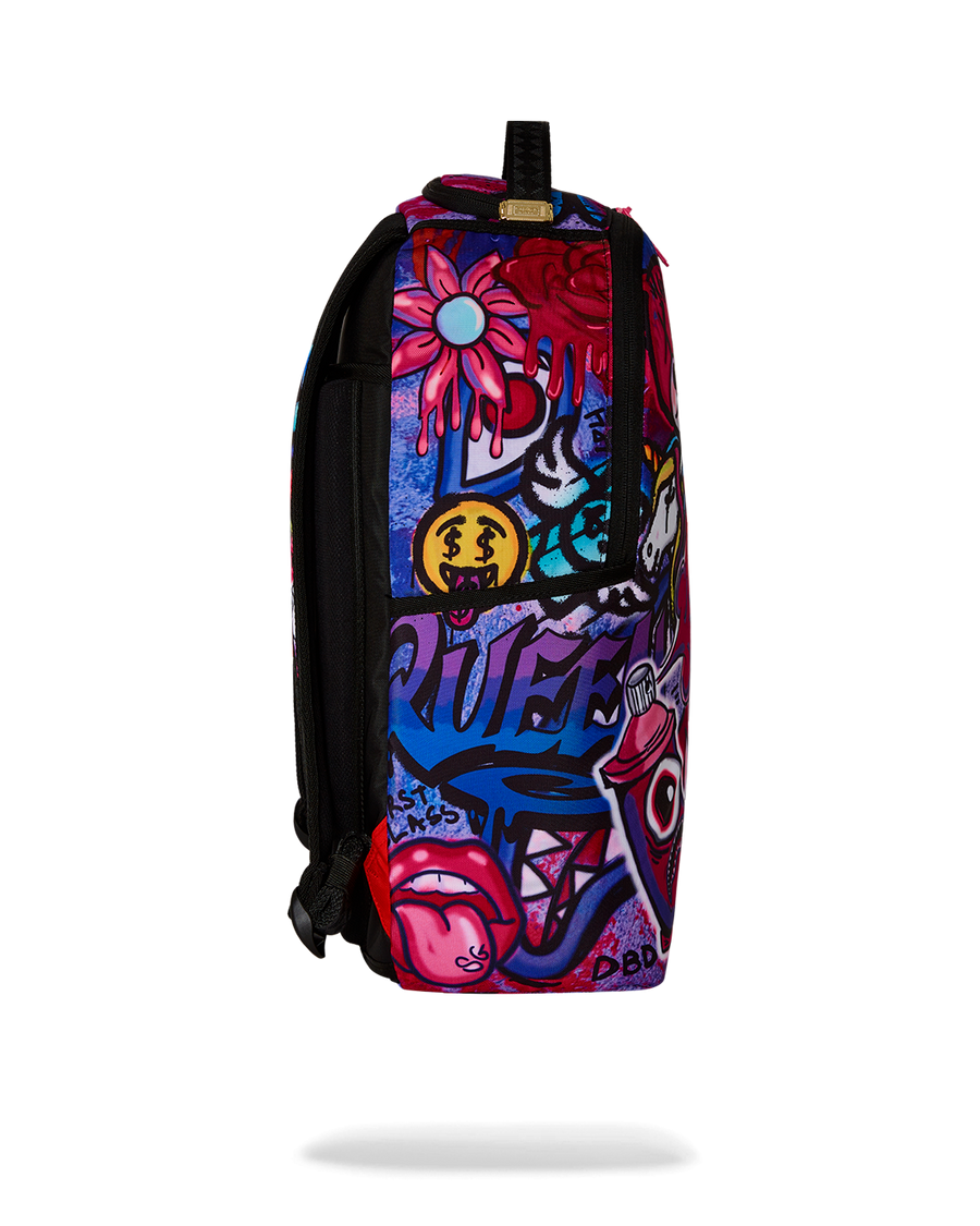 GIRLY GRAFFITI PRINT DLXR BACKPACK