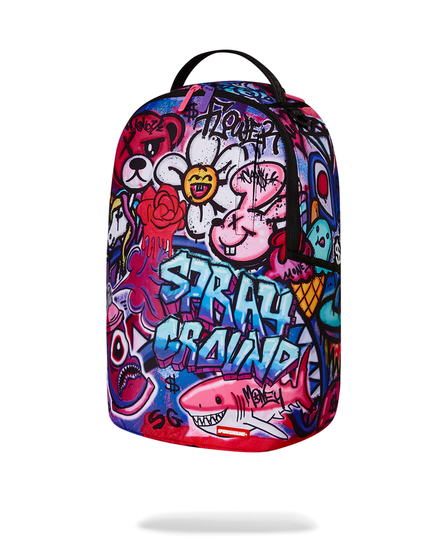 GIRLY GRAFFITI PRINT DLXR BACKPACK