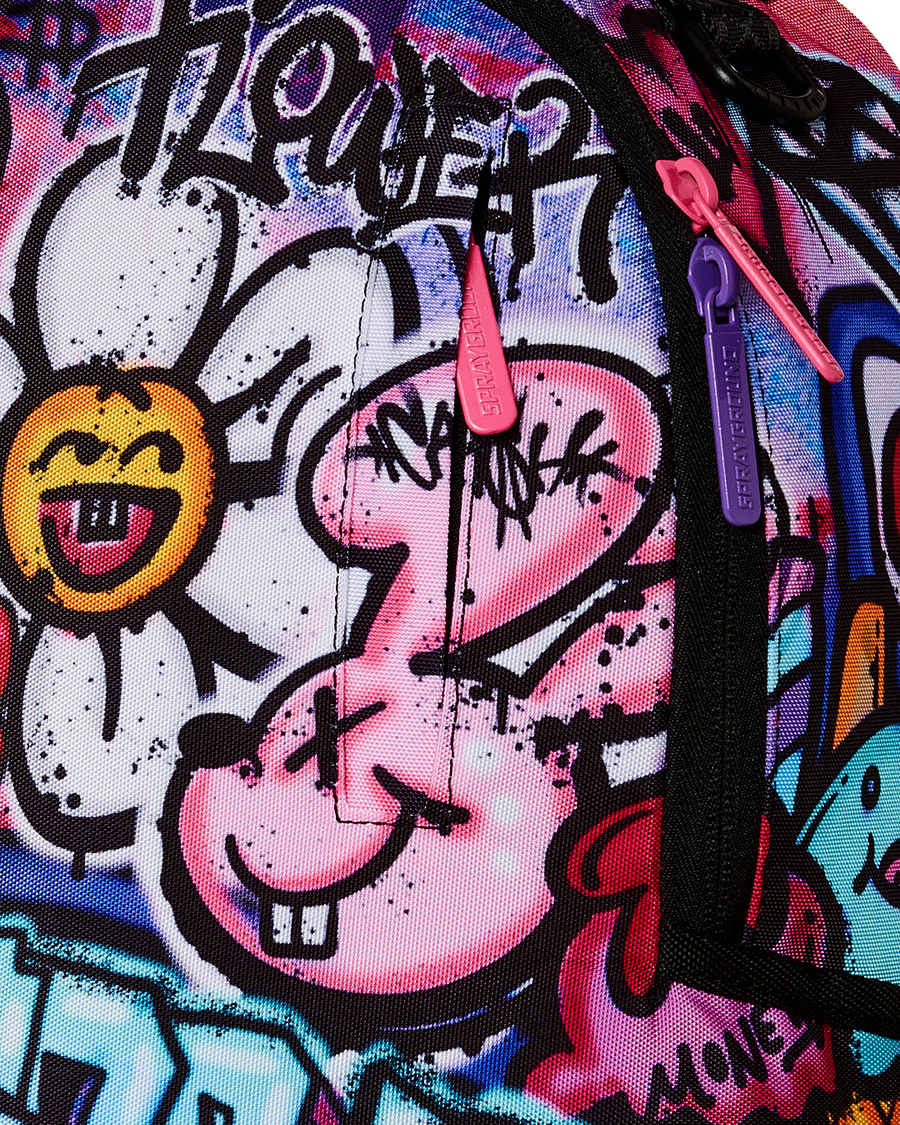 GIRLY GRAFFITI PRINT DLXR BACKPACK