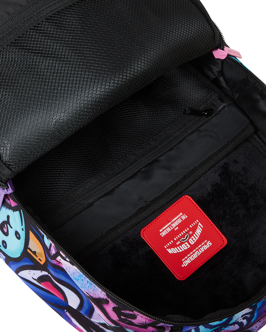 GIRLY GRAFFITI PRINT DLXR BACKPACK