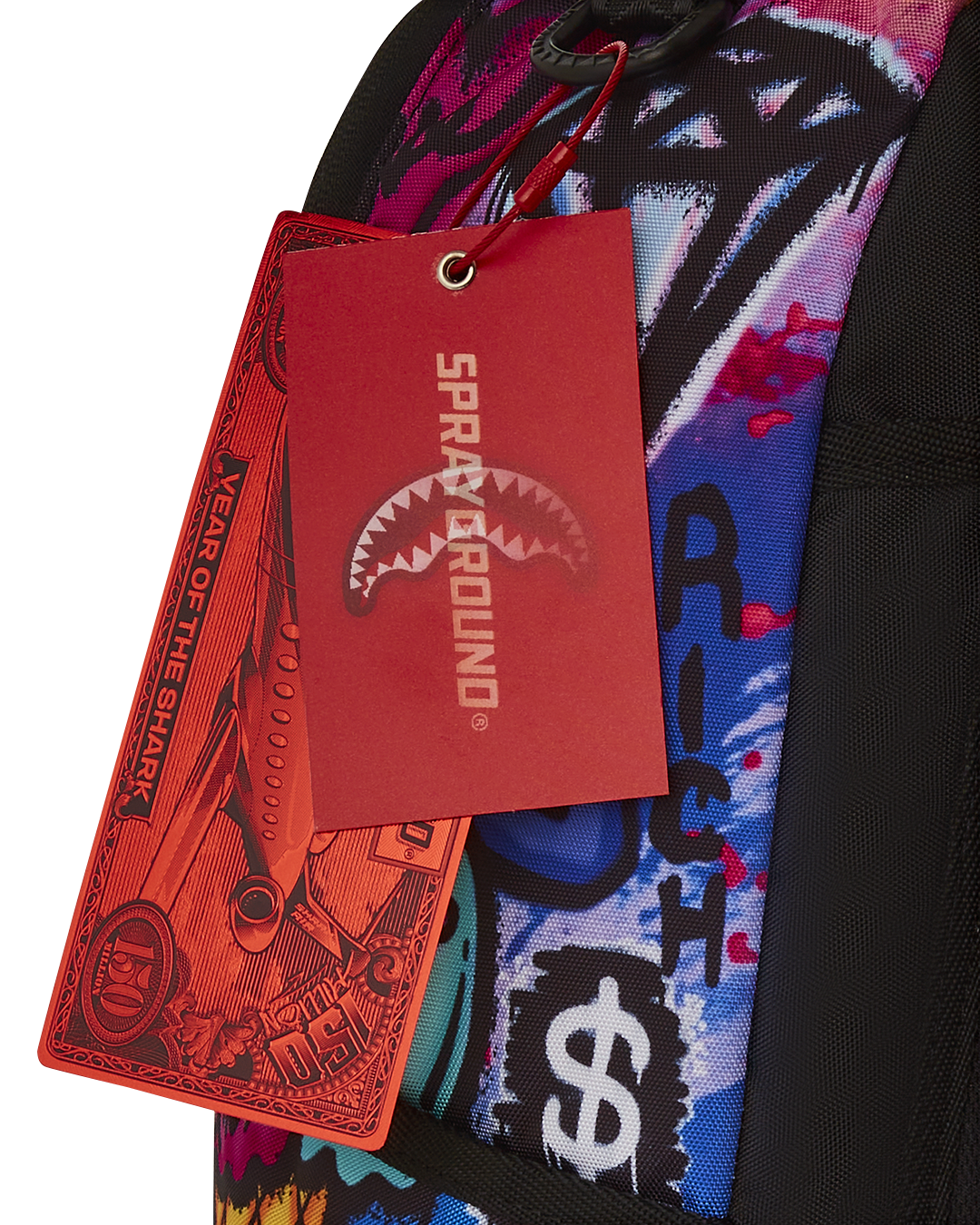 GIRLY GRAFFITI PRINT DLXR BACKPACK