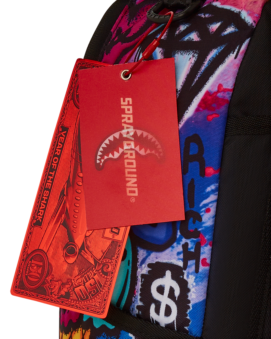 GIRLY GRAFFITI PRINT DLXR BACKPACK