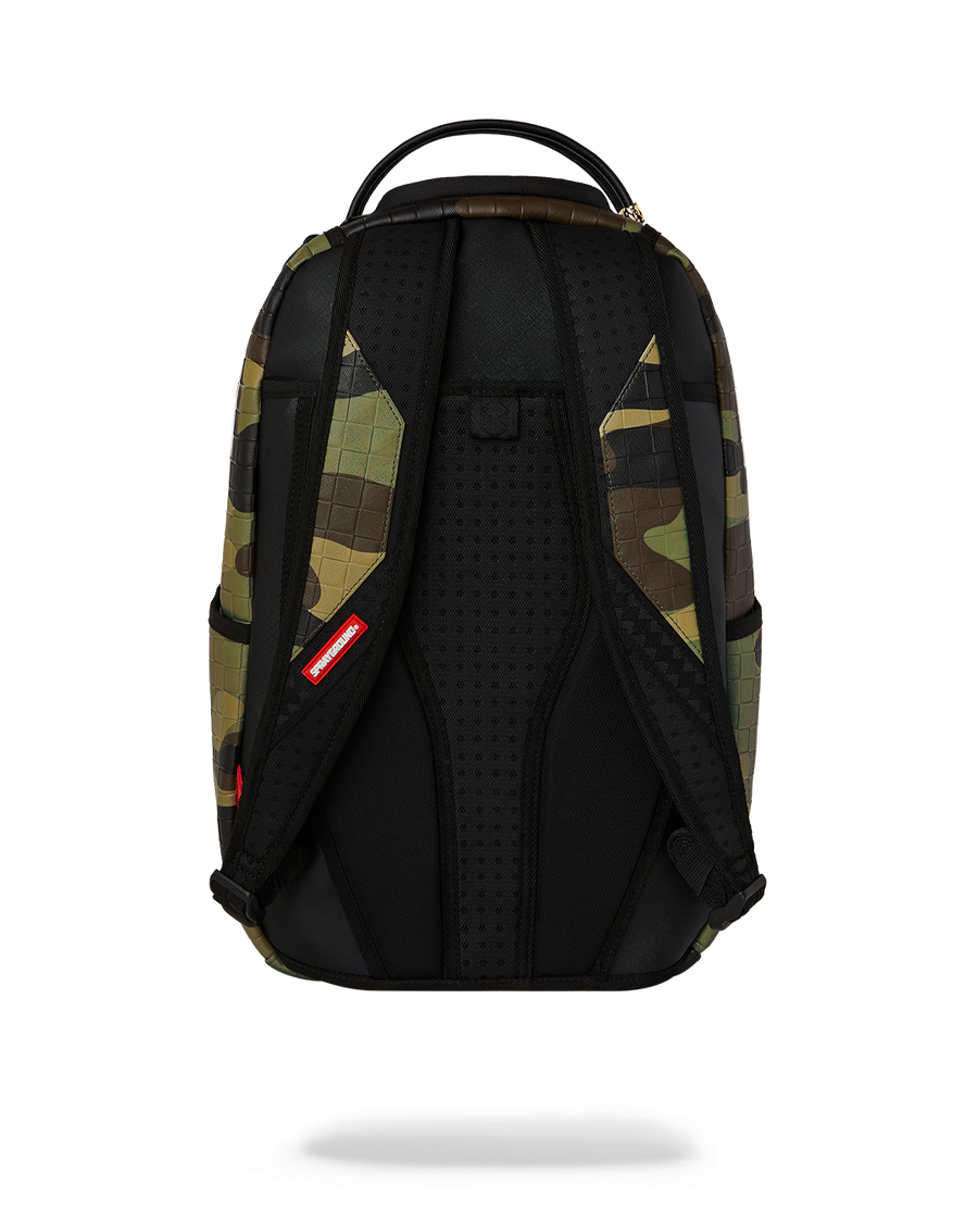 WOODLAND CAMO CHECK BACKPACK