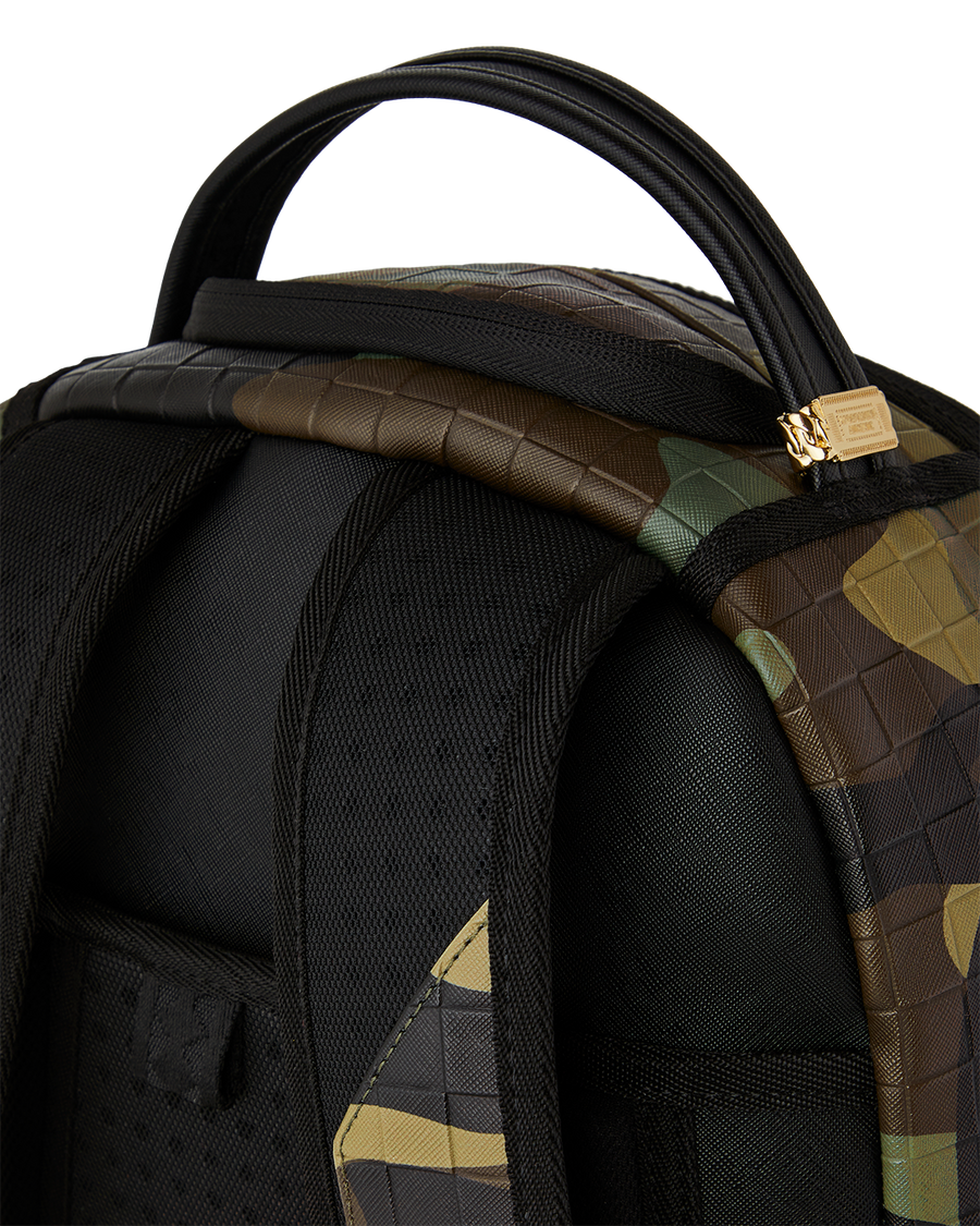 WOODLAND CAMO CHECK BACKPACK