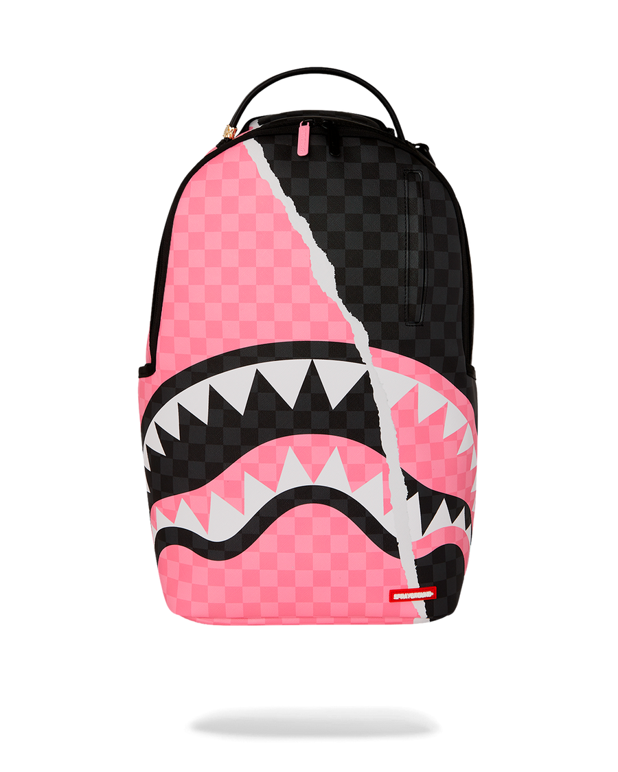 PINK AND BLACK TEAR SIP BACKPACK