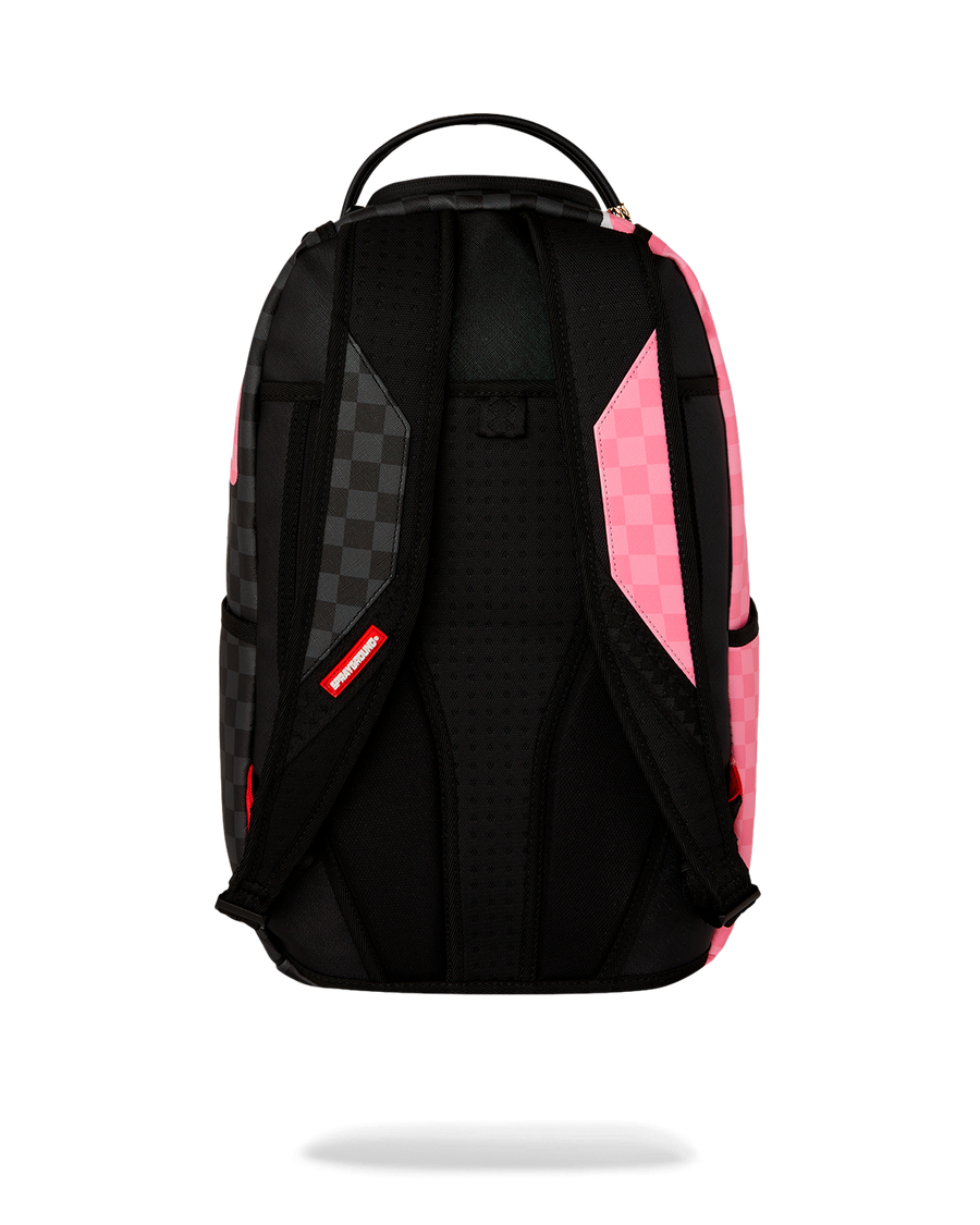 PINK AND BLACK TEAR SIP BACKPACK
