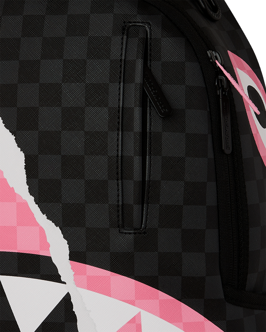 PINK AND BLACK TEAR SIP BACKPACK