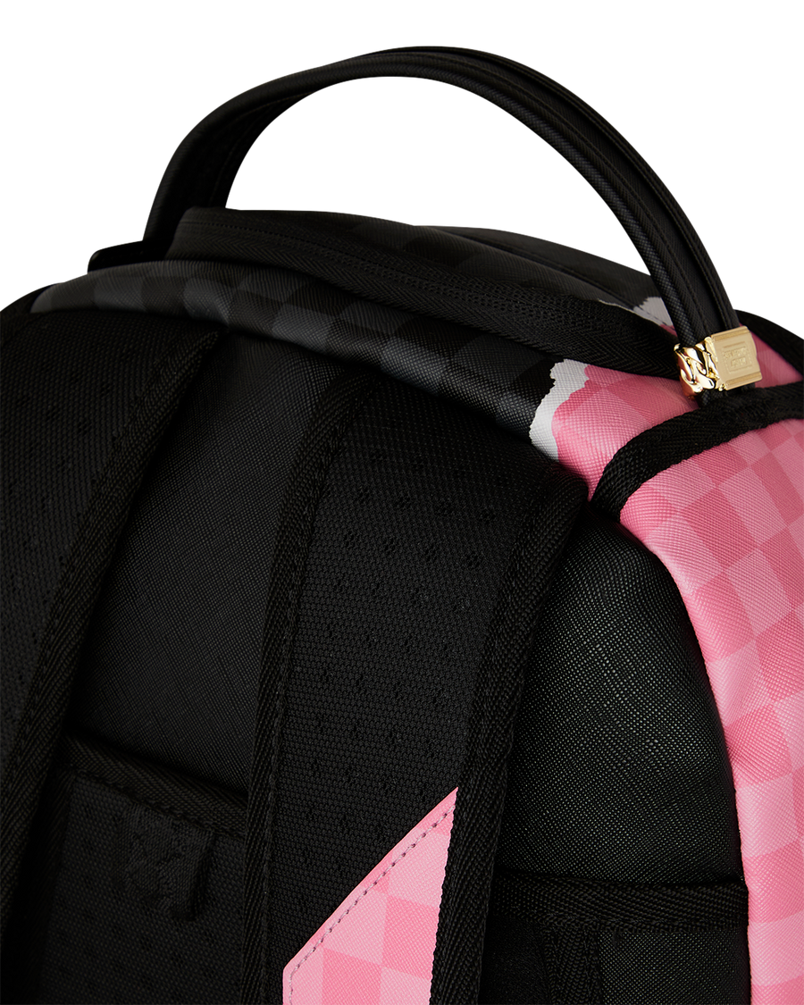 PINK AND BLACK TEAR SIP BACKPACK