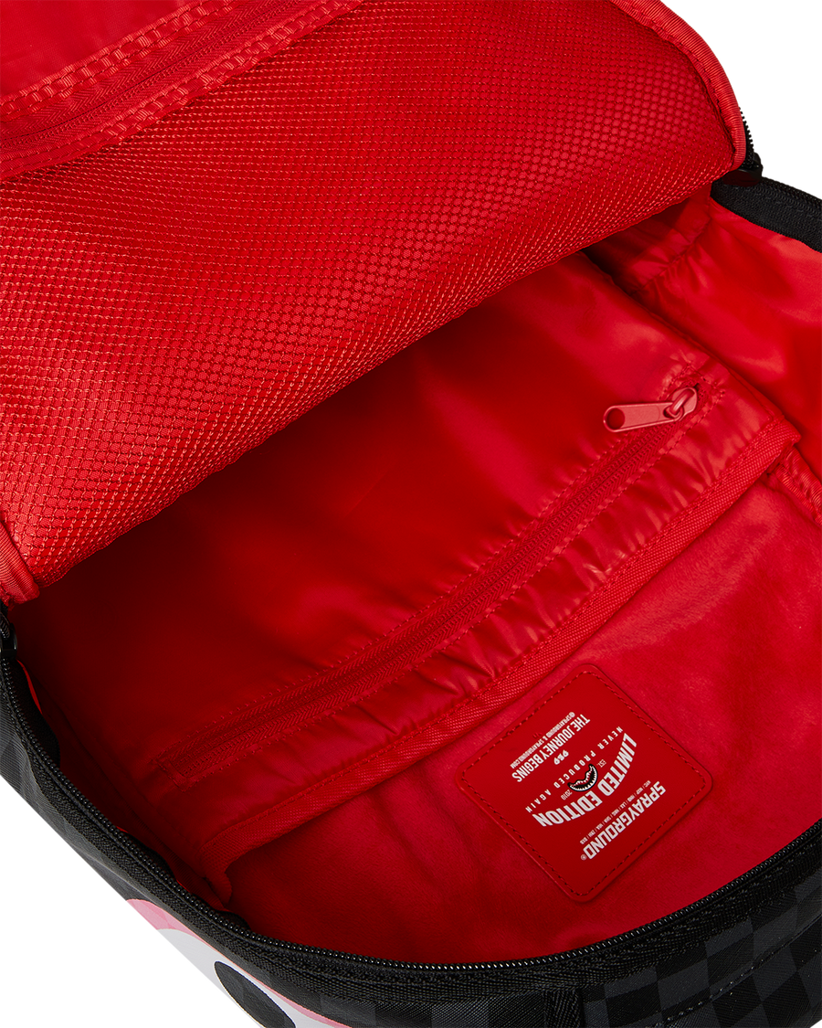 PINK AND BLACK TEAR SIP BACKPACK