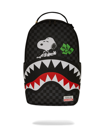 PEANUTS SNOOPY TOP SHARK MONEY  DLXSV BACKPACK