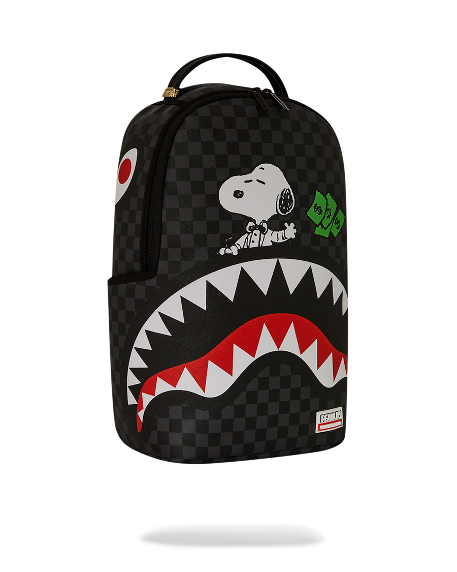 PEANUTS SNOOPY TOP SHARK MONEY  DLXSV BACKPACK