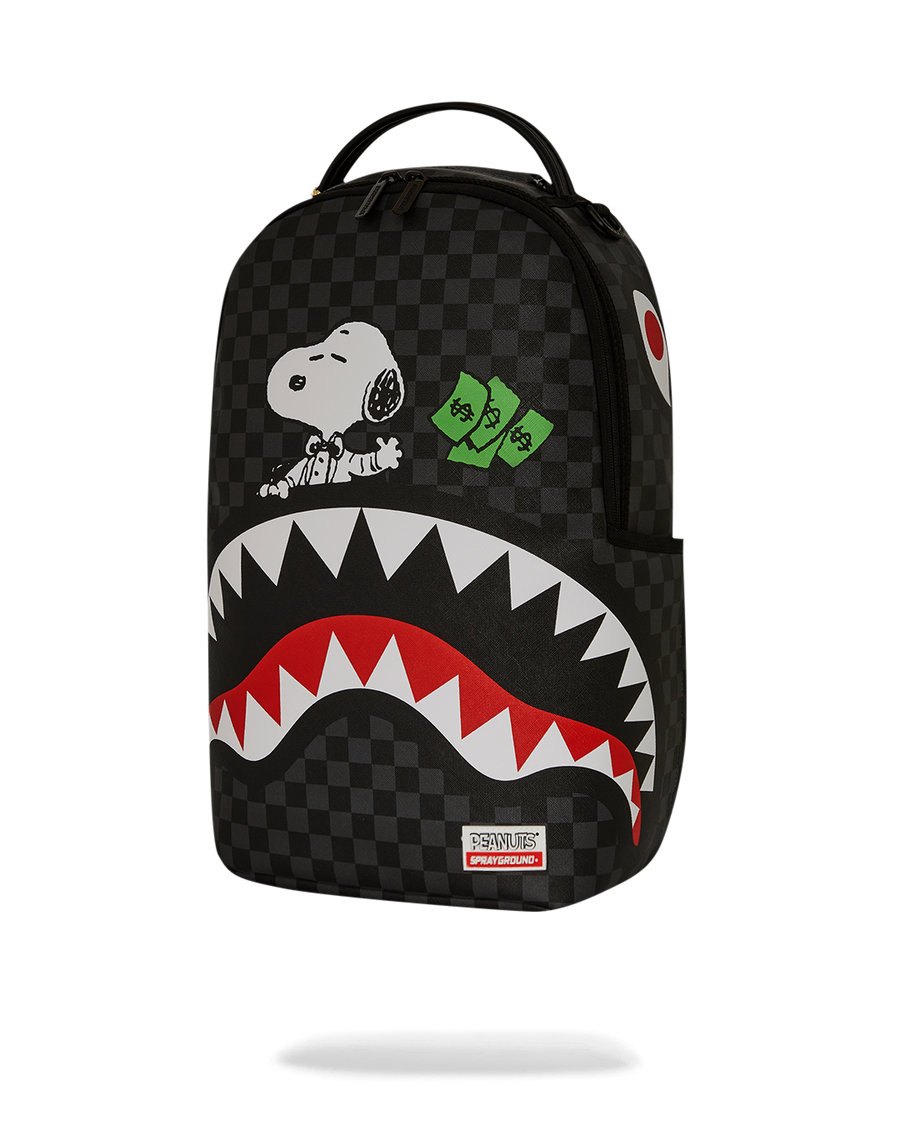 PEANUTS SNOOPY TOP SHARK MONEY  DLXSV BACKPACK
