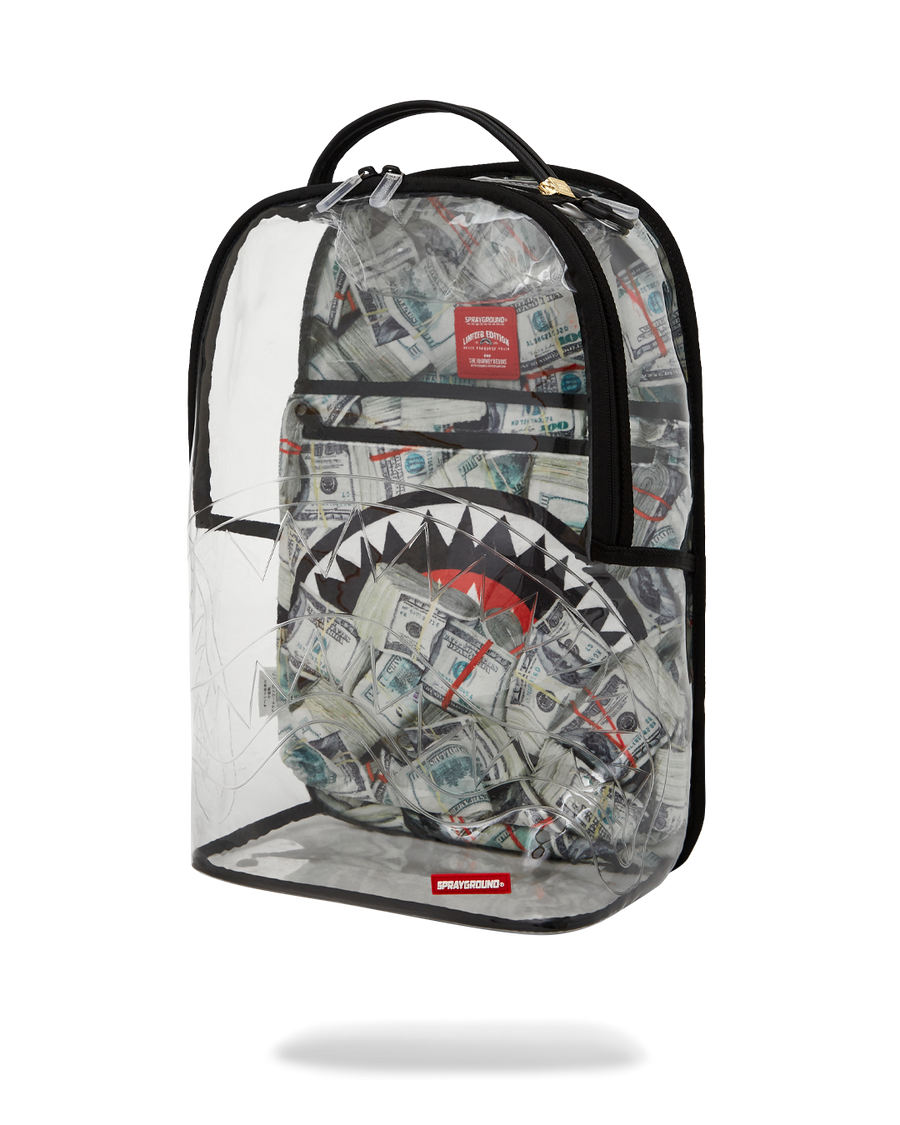 MONEY PILE CLEAR DLXS BACKPACK