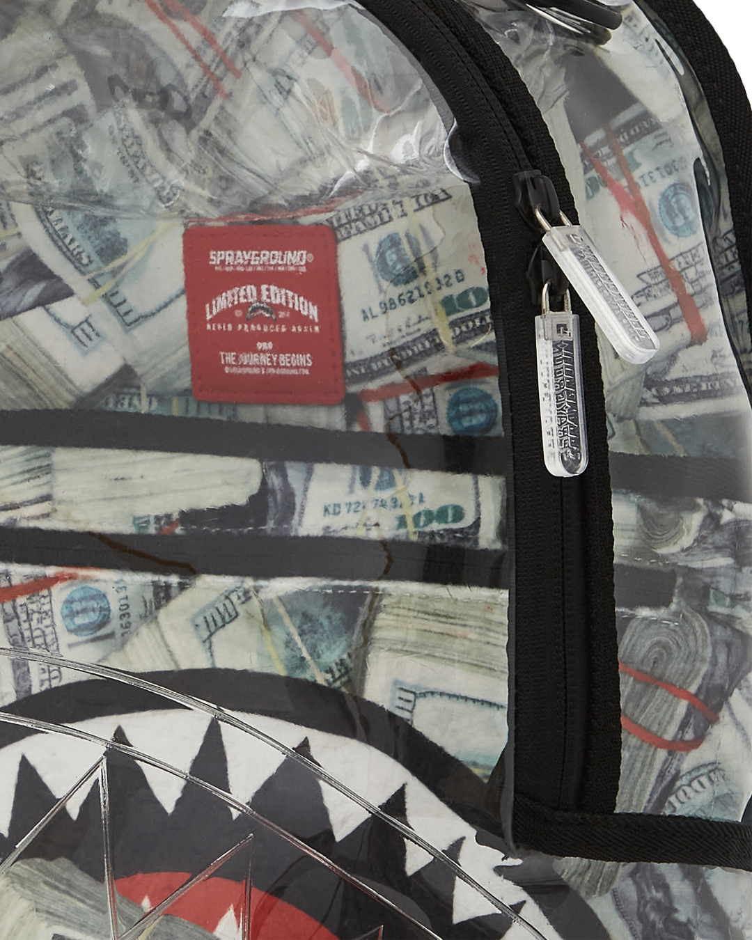 MONEY PILE CLEAR DLXS BACKPACK