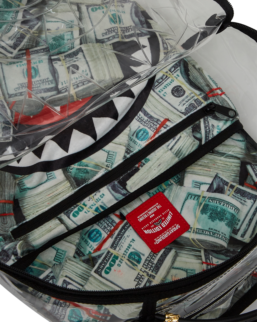 MONEY PILE CLEAR DLXS BACKPACK