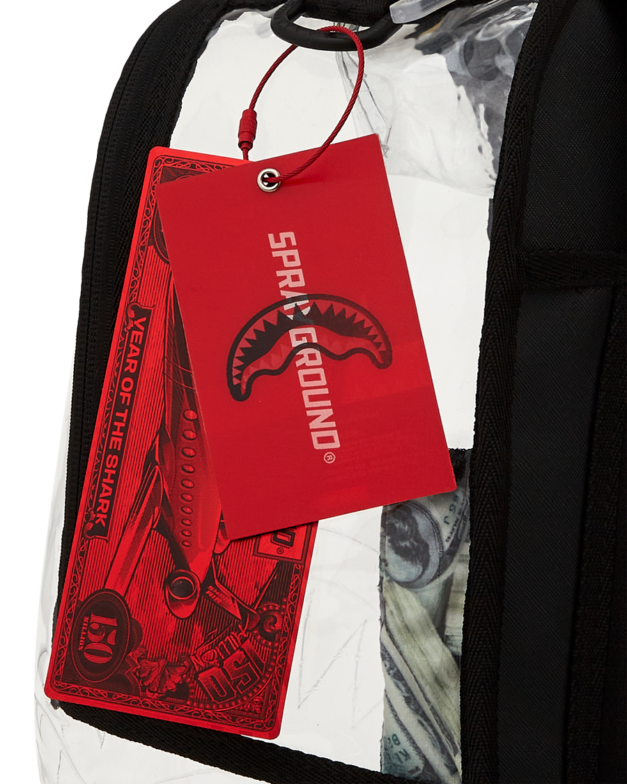 MONEY PILE CLEAR DLXS BACKPACK