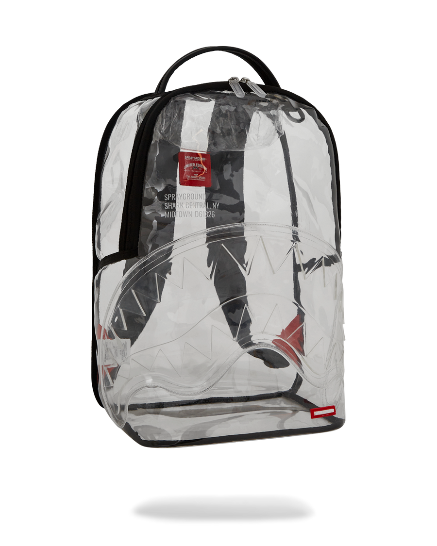 SHARK CENTRAL CLEAR DLX BACKPACK
