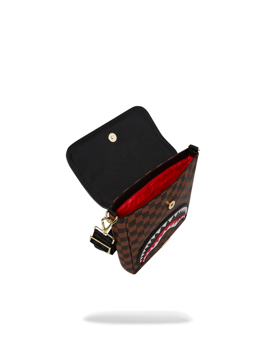 SAWTOOTH SHARKS IN PARIS MESSENGER SLING