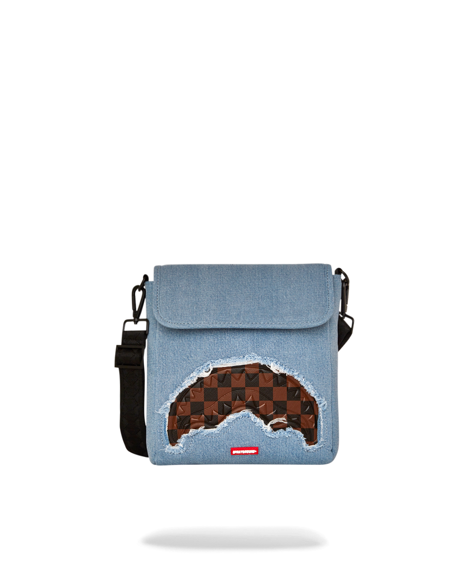 DENIM SHARK MESSENGER SLING