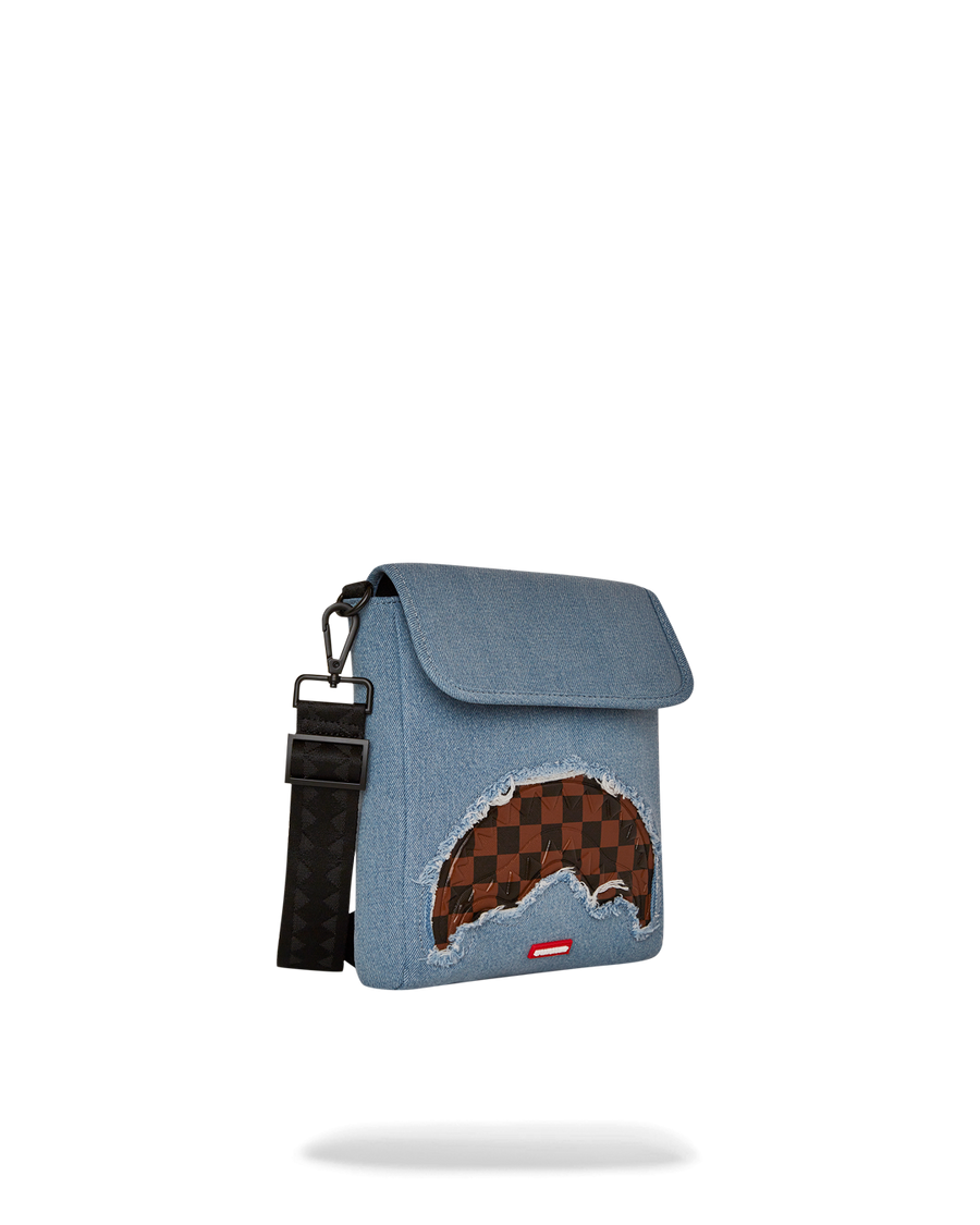 DENIM SHARK MESSENGER SLING