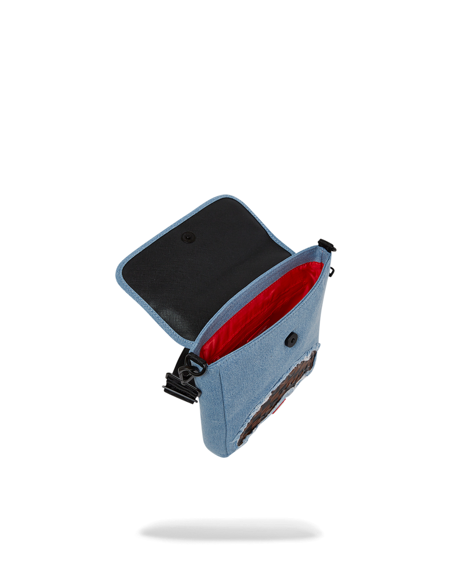 DENIM SHARK MESSENGER SLING